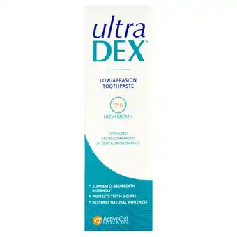 Sainsbury's UltraDEX Low-Abrasion Toothpaste 75ml offer