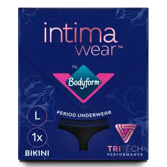 Asda Bodyform Period Underwear Bikini Black offer