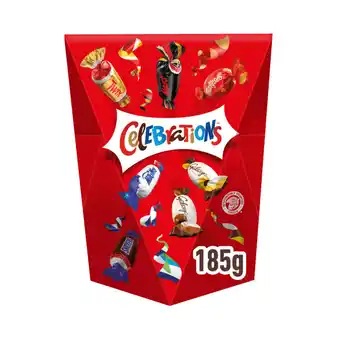 Asda Celebrations Milk Chocolate Selection Box of Mini Chocolate & Biscuit Bars 185g offer