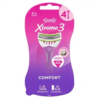 Sainsbury's Wilkinson Sword Xtreme III Beauty x4 offer