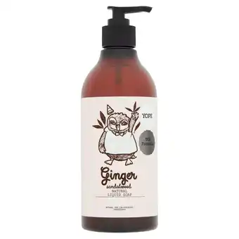 Sainsbury's Yope Ginger & Sandalwood Natural Liquid Soap 500ml offer