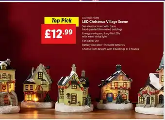 Lidl Livarno Home Led Christmas Village Scene offer