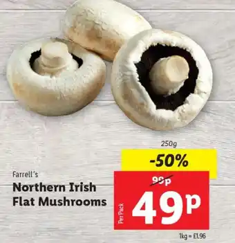 Lidl Farrell's Northern Irish Flat Mushrooms offer