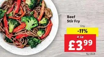 Lidl Beef Stir Fry offer