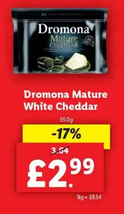 Lidl Dromona Mature White Cheddar offer