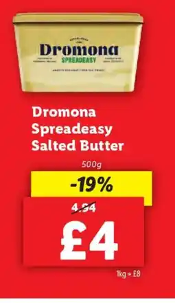 Lidl Dromona Spreadeasy Salted Butter offer