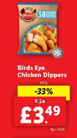 Lidl Birds Eye Chicken Dippers offer