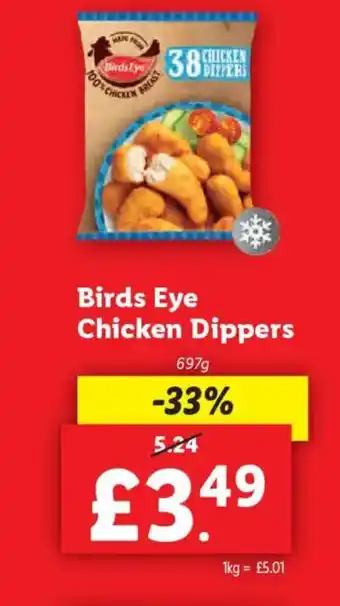 Lidl Birds Eye Chicken Dippers offer