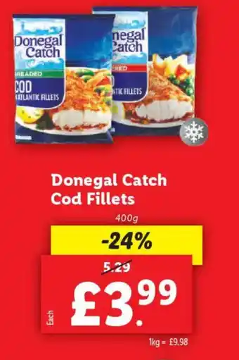 Lidl Donegal Catch Cod Fillets offer