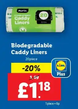 Lidl Biodegradable Caddy Liners offer