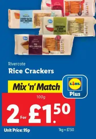 Lidl Rivercote Rice Crackers offer