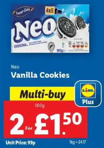 Lidl Neo Vanilla Cookies offer