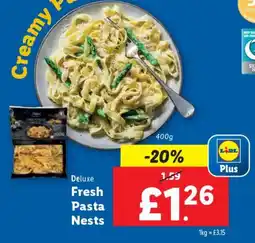 Lidl Deluxe Fresh Pasta Nests offer