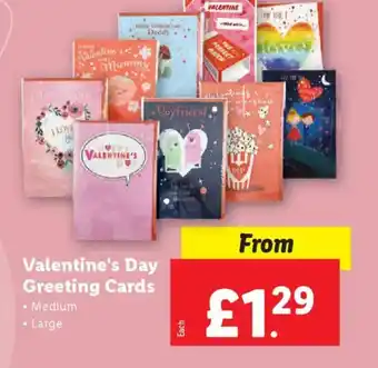 Lidl Valentine's Day Greeting Cards offer