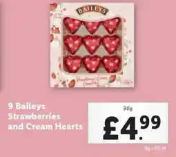 Lidl 9 Baileys Strawberries and Cream Hearts offer