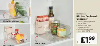 Lidl LIVARNO home Kitchen Cupboard Organiser offer