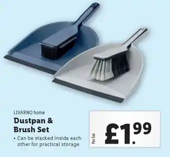 Lidl LIVARNO home Dustpan & Brush Set offer