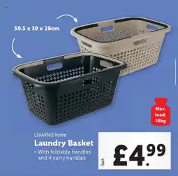 Lidl LIVARNO home Laundry Basket offer