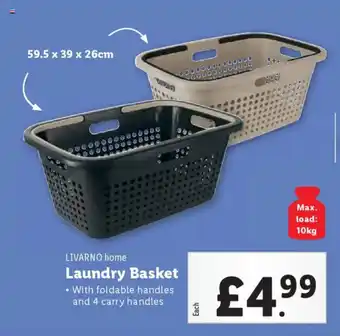 Lidl LIVARNO home Laundry Basket offer