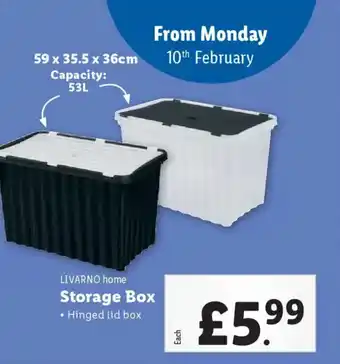 Lidl LIVARNO home Storage Box offer