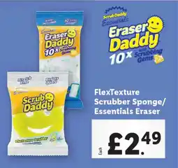 Lidl FlexTexture Scrubber Sponge/ Essentials Eraser offer