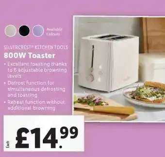 Lidl SILVERCREST KITCHEN TOOLS 800W Toaster offer