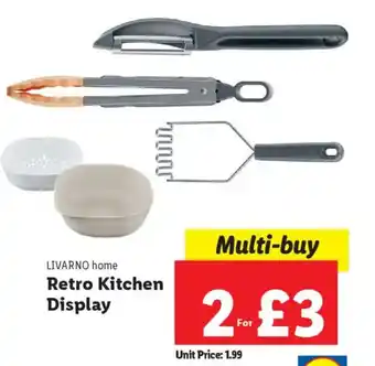 Lidl LIVARNO home Retro Kitchen Display offer