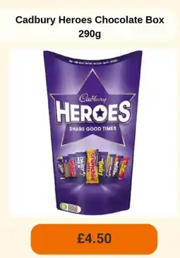 Sainsbury's Cadbury Heroes Chocolate Box offer