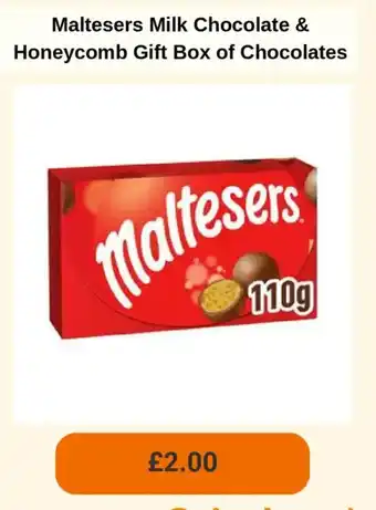 Sainsbury's Maltesers Milk Chocolate & Honeycomb Gift Box of Chocolates offer