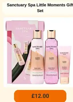 Sainsbury's Sanctuary Spa Little Moments Gift Set offer