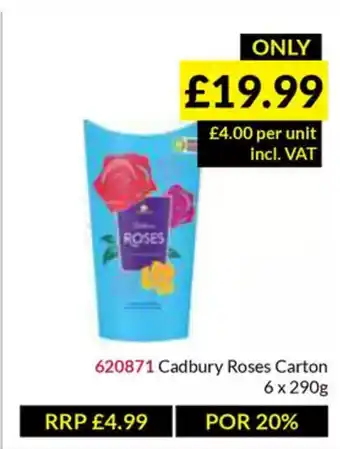 Musgrave MarketPlace Cadbury Roses Carton offer