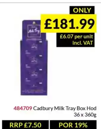 Musgrave MarketPlace Cadbury Milk Tray Box Hod offer