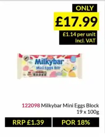 Musgrave MarketPlace Milkybar Mini Eggs Block offer