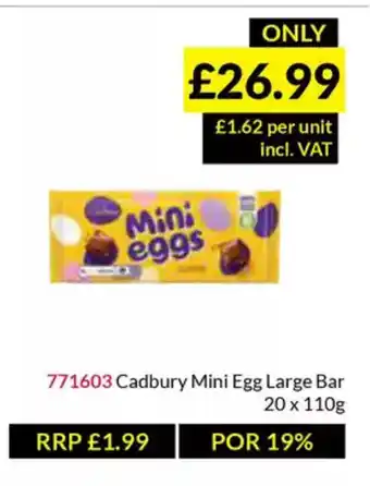 Musgrave MarketPlace Cadbury Mini Egg Large Bar offer