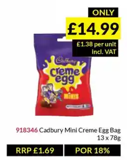 Musgrave MarketPlace Cadbury Mini Creme Egg Bag offer