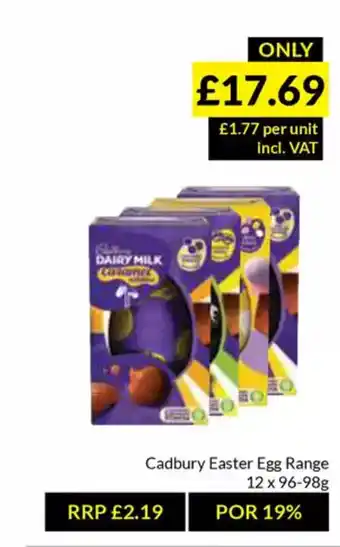 Musgrave MarketPlace Cadbury Easter Egg Range offer