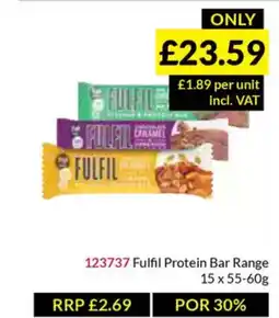 Musgrave MarketPlace Fulfil Protein Bar Range offer