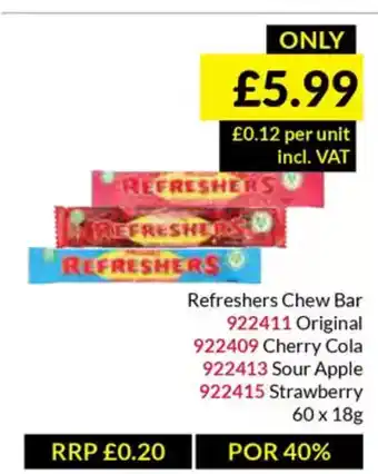 Musgrave MarketPlace Refreshers Chew Bar offer