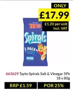 Musgrave MarketPlace Tayto Spirals Salt & Vinegar offer