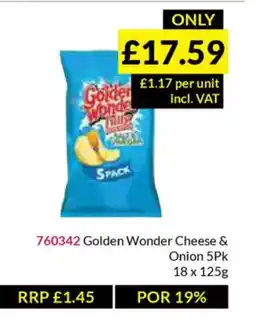 Musgrave MarketPlace Golden Wonder Cheese & Onion offer