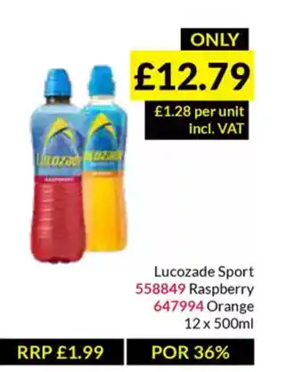 Musgrave MarketPlace Lucozade Sport offer