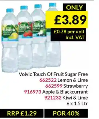 Musgrave MarketPlace Volvic Touch Of Fruit Sugar Free offer