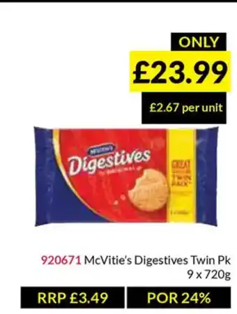 Musgrave MarketPlace McVitie's Digestives Twin Pk offer