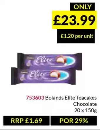 Musgrave MarketPlace Bolands Elite Teacakes Chocolate offer