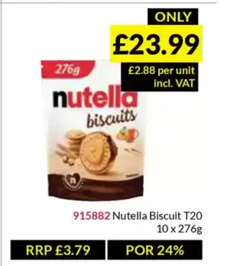 Musgrave MarketPlace Nutella Biscuit T20 offer