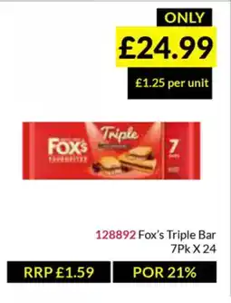 Musgrave MarketPlace Fox's Triple Bar offer