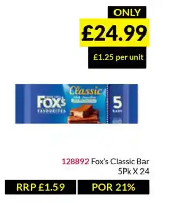 Musgrave MarketPlace Fox's Classic Bar offer