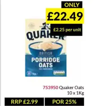 Musgrave MarketPlace Quaker Oats offer