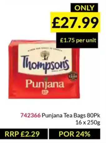 Musgrave MarketPlace Punjana Tea Bags offer