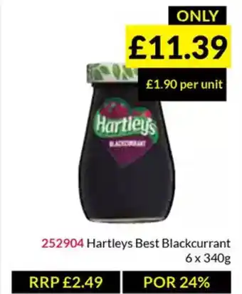 Musgrave MarketPlace Hartleys Best Blackcurrant offer